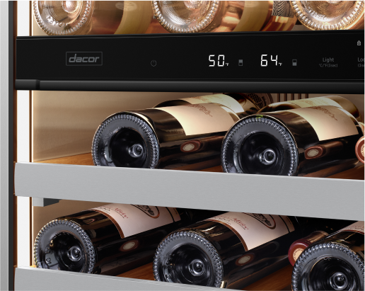 Dacor DRW24G7500APDA wine cellar lifestyle view