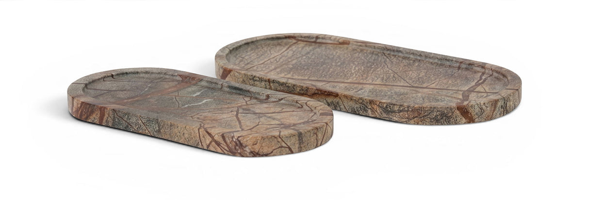 Vanta - Genuine Marble Tray (Set of 2)