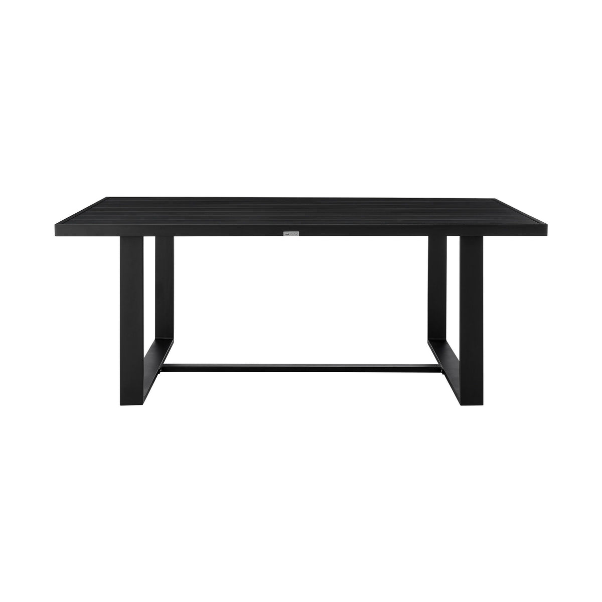 Felicia - Outdoor Patio Dining Table In Aluminum - Black