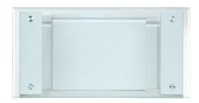 Nevaeh - Coffee Table - Clear Glass Top & White High Gloss