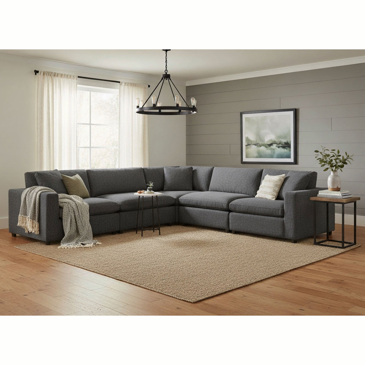 Cassandra - Modular 5 Piece Sectional