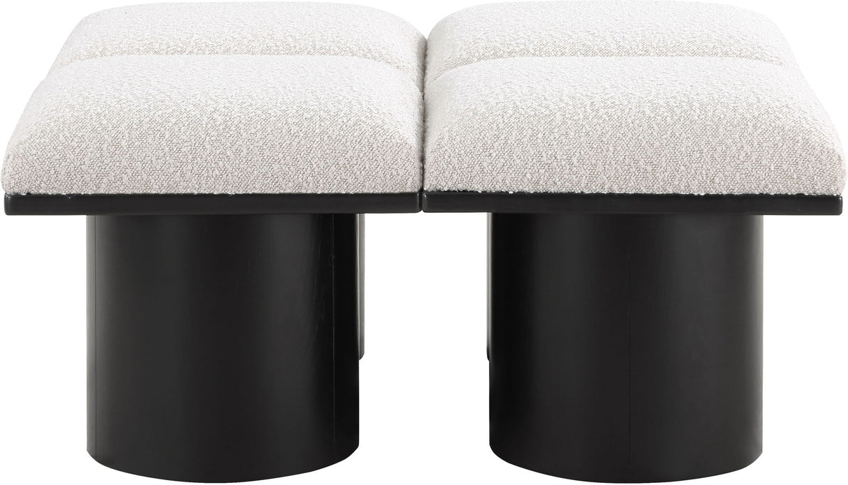 Pavilion - 4 Piece Modular Bench With Black Base