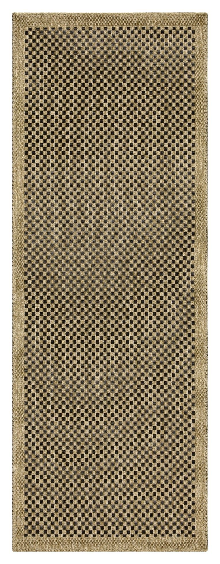 Earth - Indoor / Outdoor Area Rug Polypropylene - Jute / Black