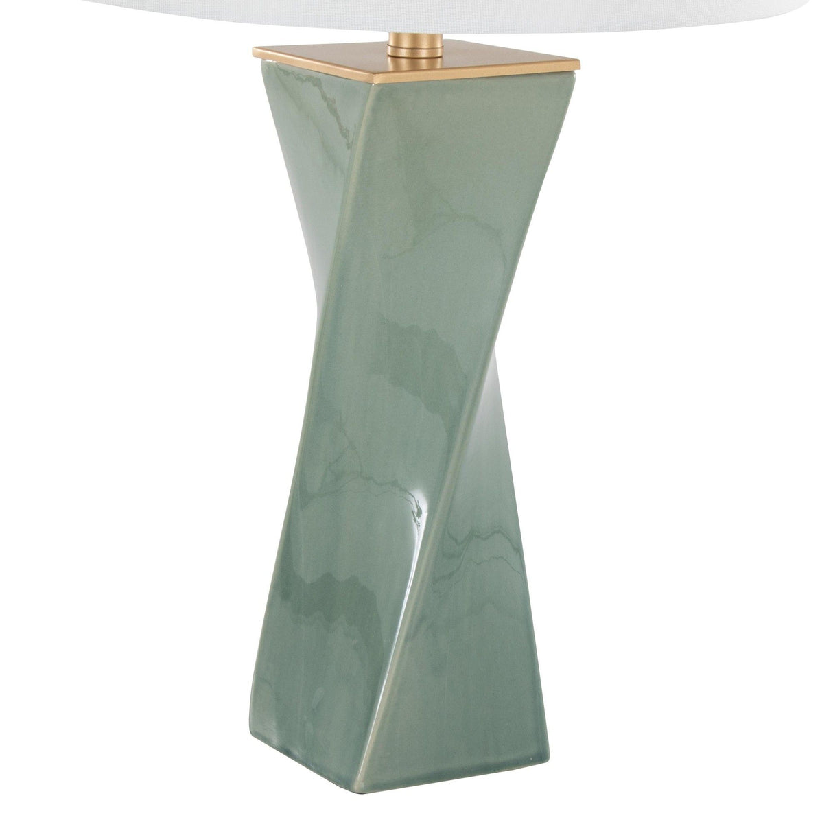Curvo - Square 27" Ceramic Table Lamp
