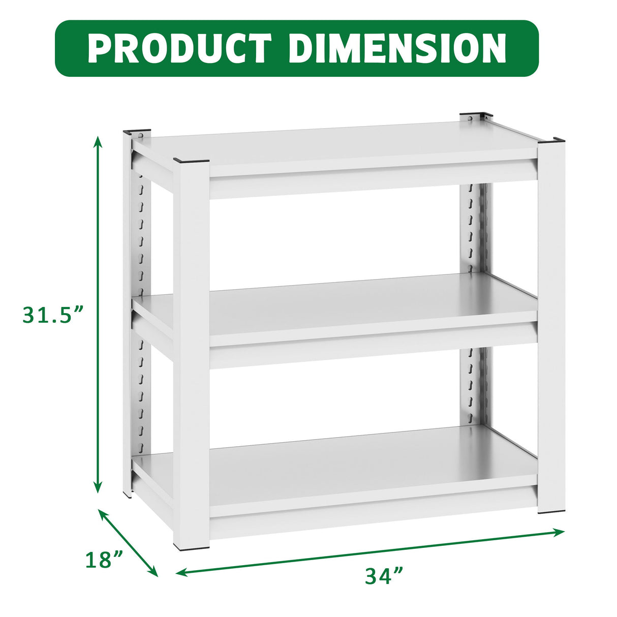 Stylish Metal rium Stand For 20 - 30 Gallon Tanks, 3 Tier Adjustable Shelf