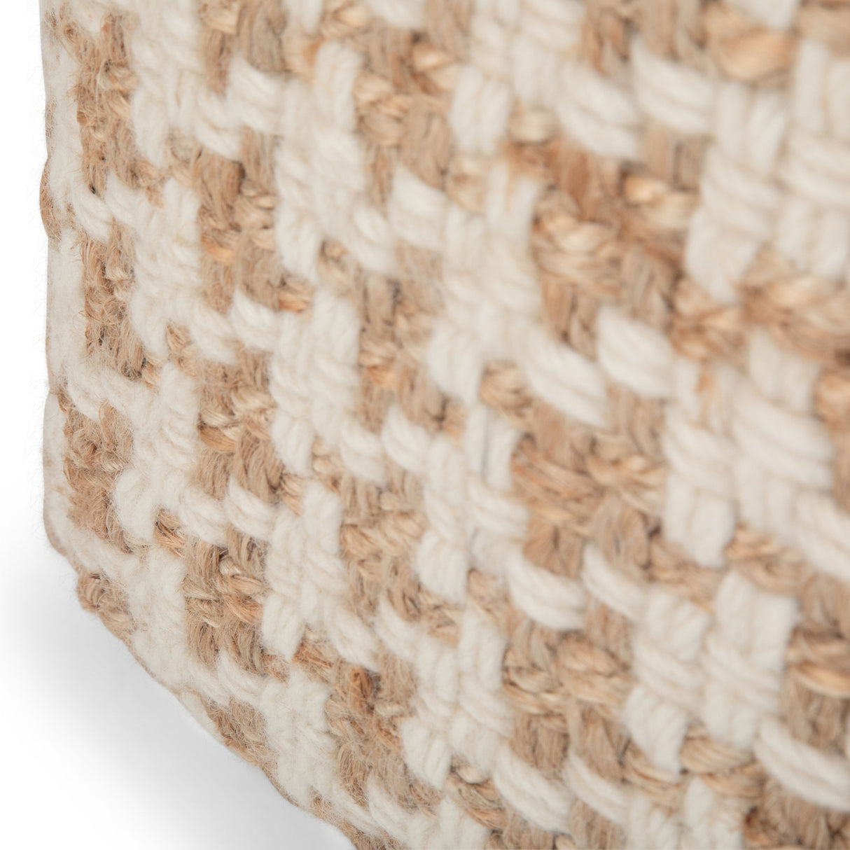 Cullen - Cube Pouf - Natural