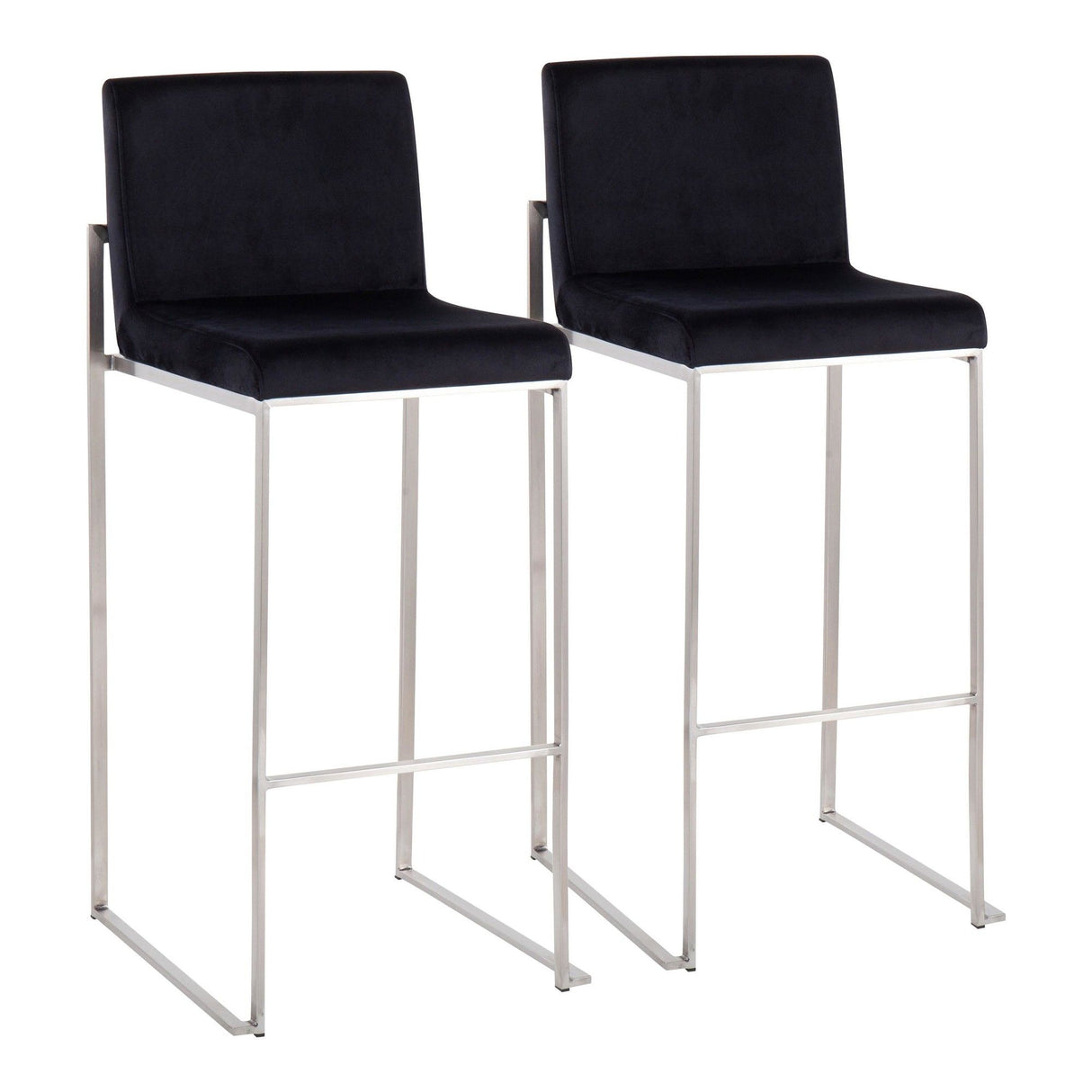 Fuji - High Back Upholstered Barstool Set