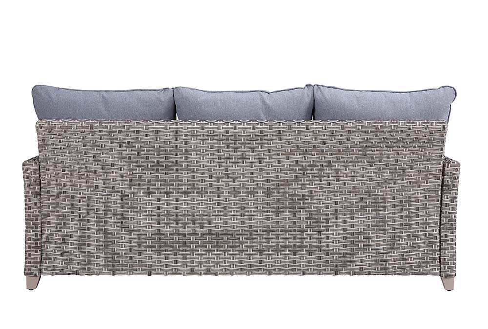 Greeley - 4 Piece Patio Sofa Set - Gray Fabric & Gray
