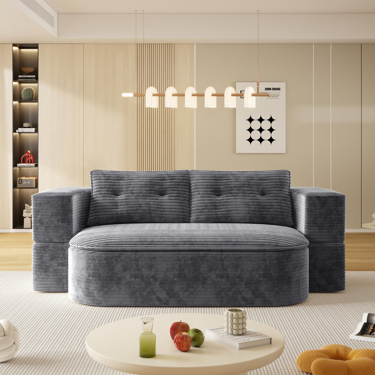 Convertible Floor Sofa Bed With Multi Functional Blanket