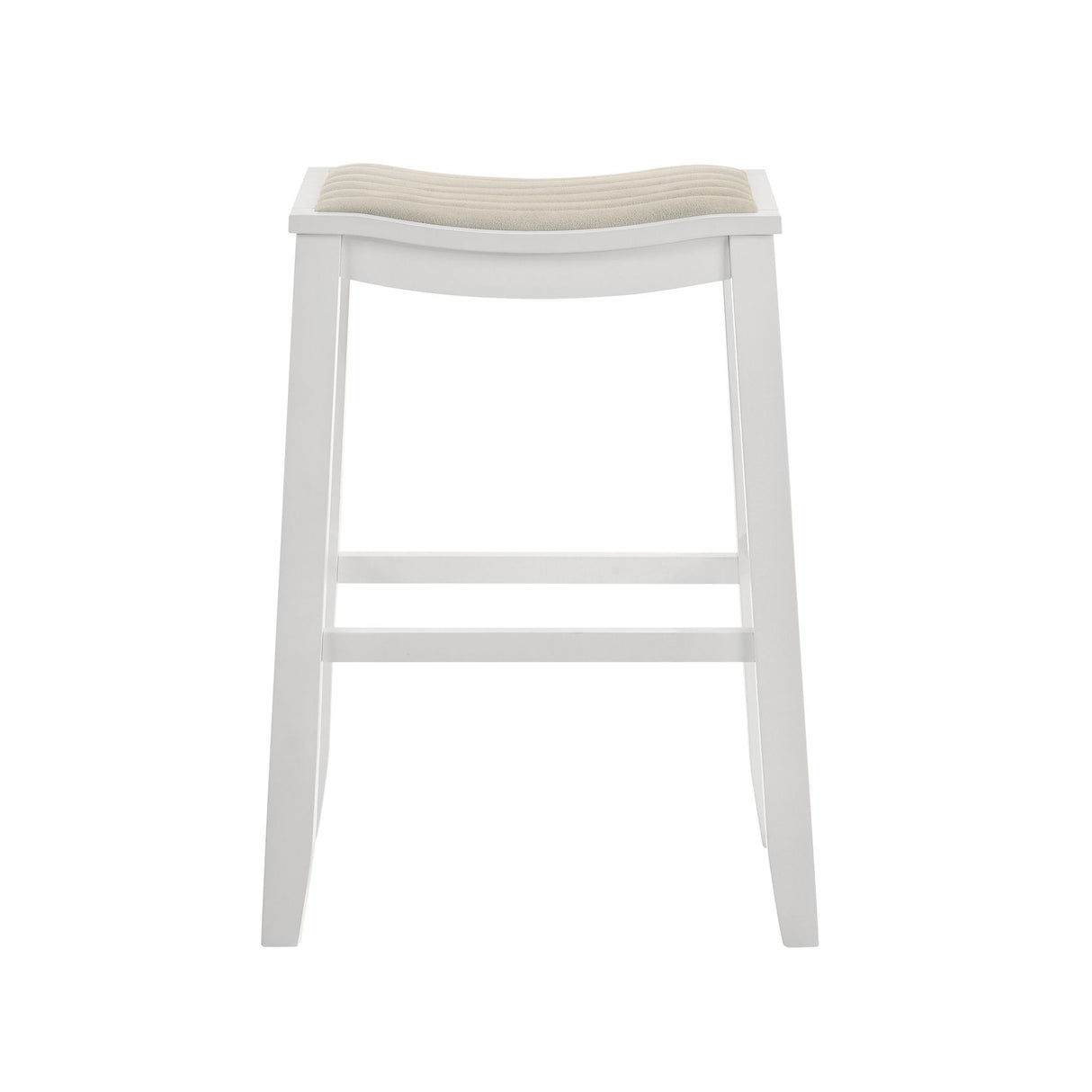 Iyani - Coastal Modern Wood Bar Height Kitchen Bar Stool