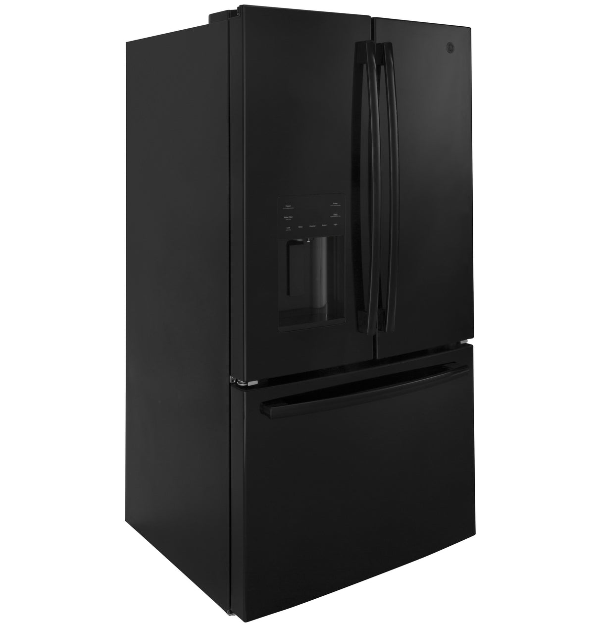 GE GFE26JGMBB - 36 in. 25.6 cu. ft. French Door Refrigerator with Ice & Water Dispenser - Black