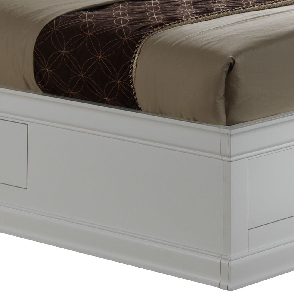 Traditional Style Bookcase Storage Bed