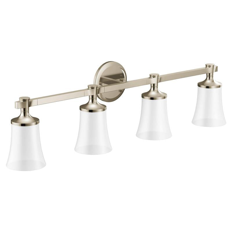 Flara Polished nickel four globe bath light - (YB0364NL)