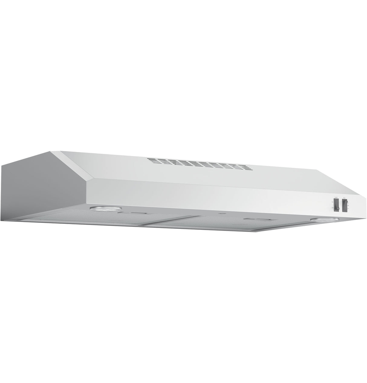 GE JVX5305SJSS - 30 in. Convertible Standard Style Under The Cabindet Range Hood with 270 CFM, 2 Fan Speeds & 2 LED Lights - Stainless Steel