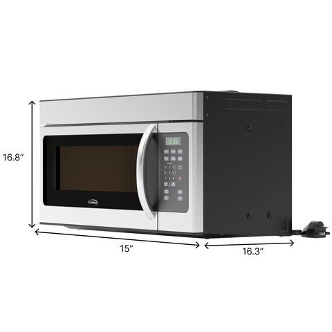 1.6 cu. ft. Over the Range Stainless Steel Microwave, KM-MOT-1SS.