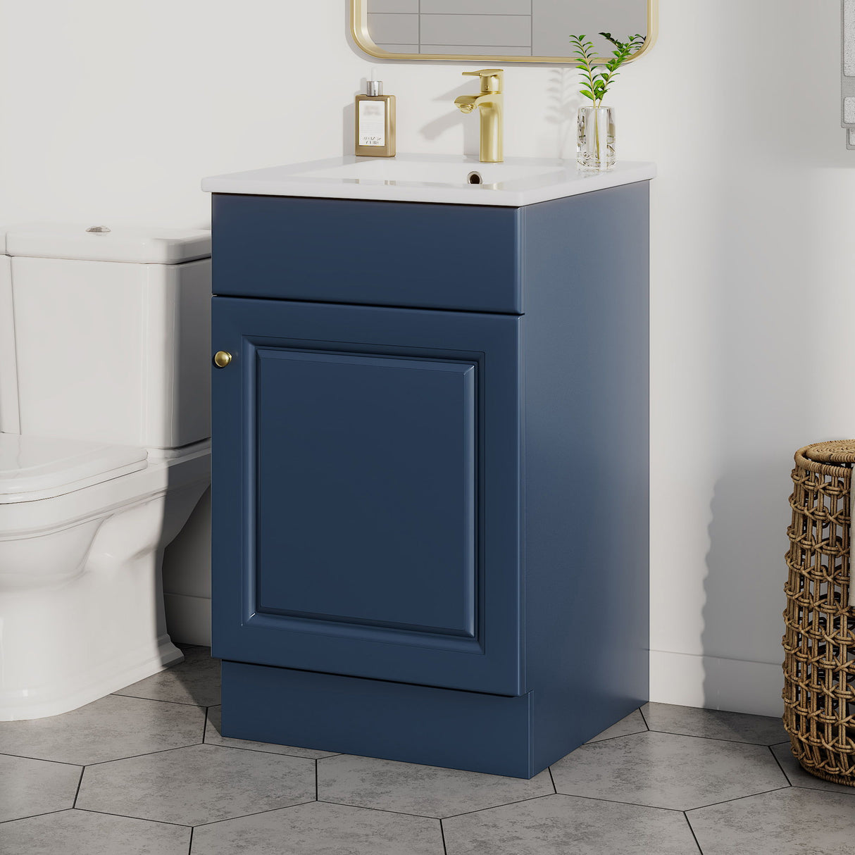 Bathroom Vanity With Sink, Cabinet With Adjustable Shelf