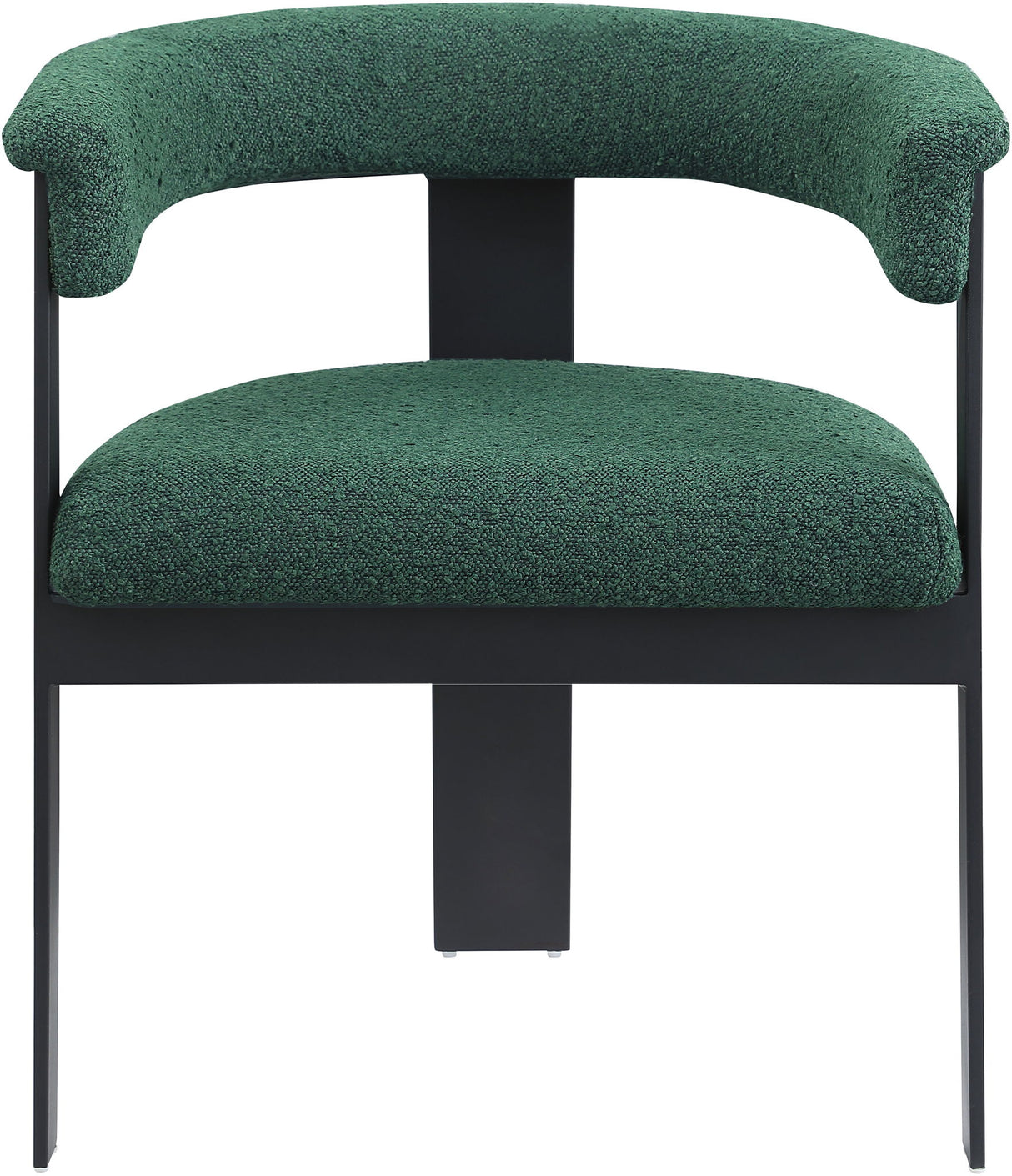 Romeo - Boucle Dining Chair With Black Base (Set of 2)