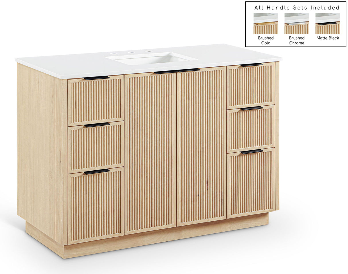 Willard - Engineered Stone And Solid Wood Bathroom Vanity