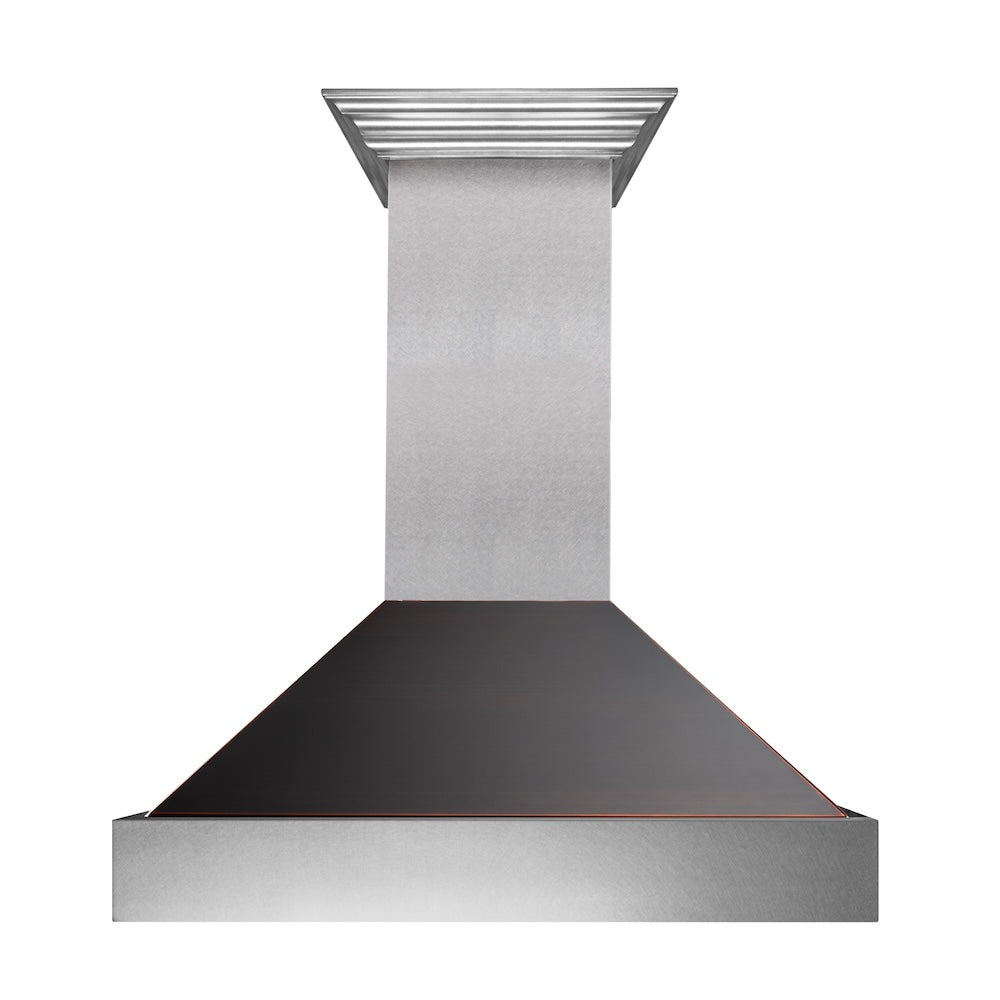 36 Inch Wall Mount Chimney Hood with 700 CFM - (8654ORB36) -