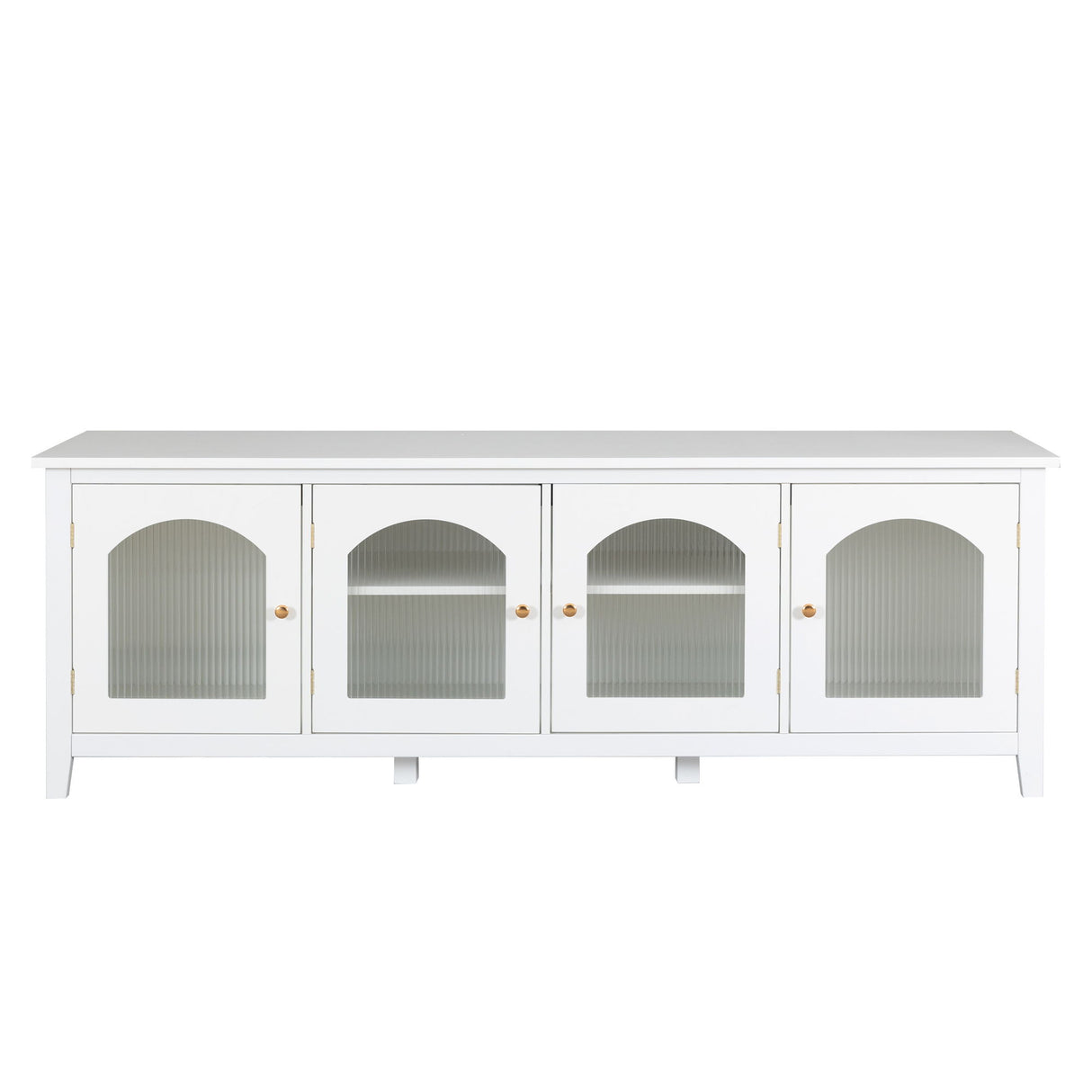 StylishTVcabinet Entertainment CenterTV Stand, TVconsoletable, Media Console, Solidwood Frame, Changhong Glass Door, Metal Handle