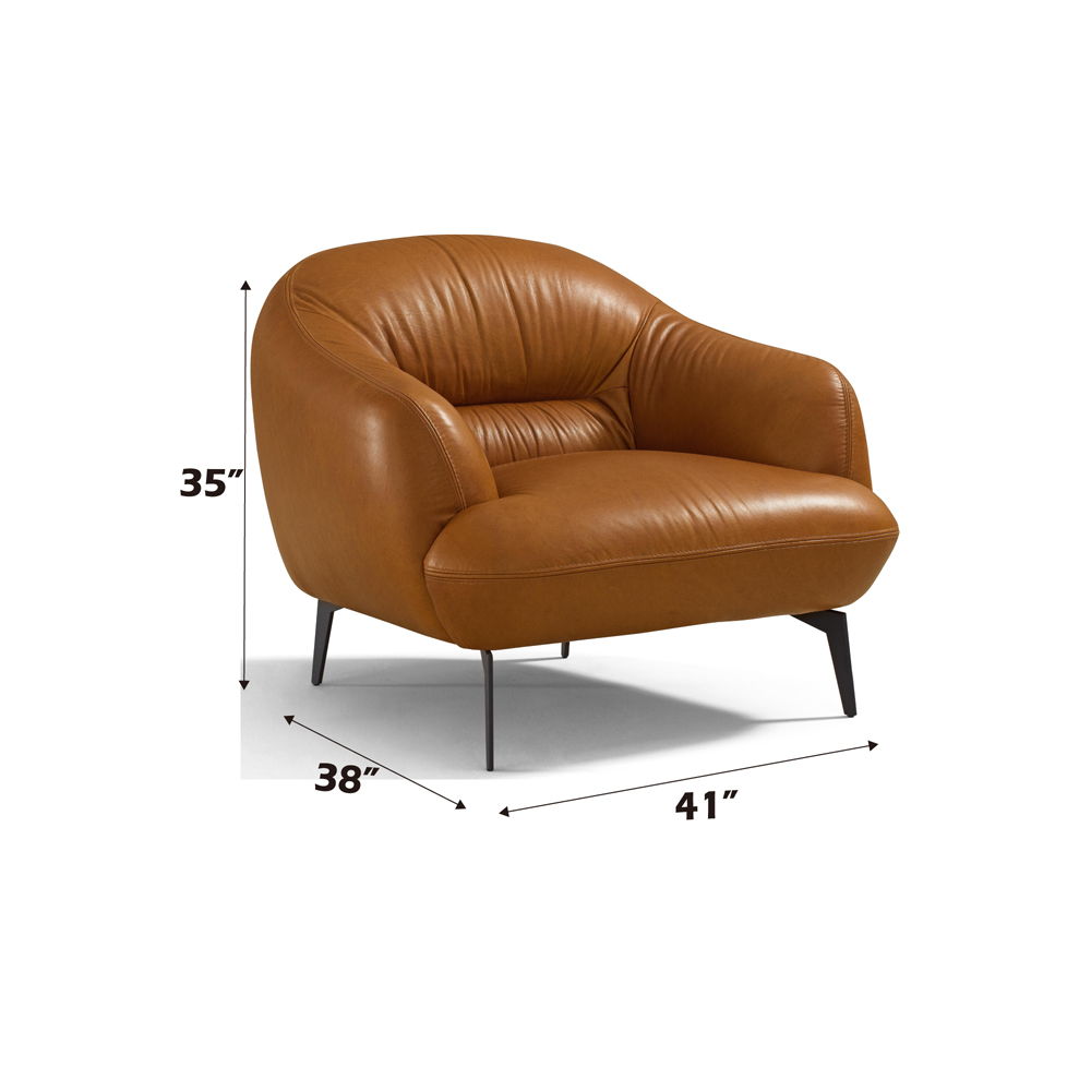 Leonia - Chair - Cognac Leather