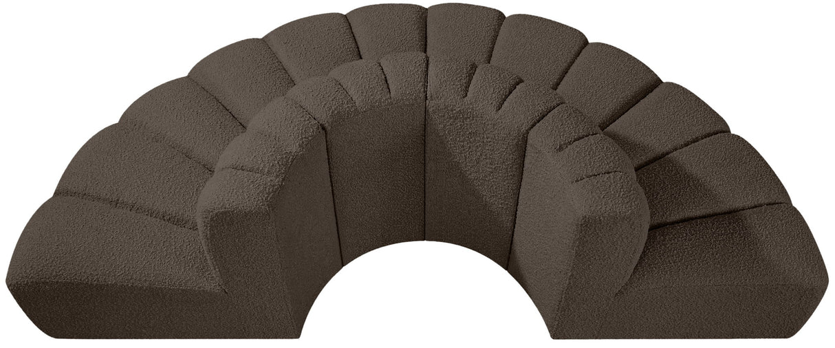 Arc - Boucle Fabric 4 Piece Modular Sofa