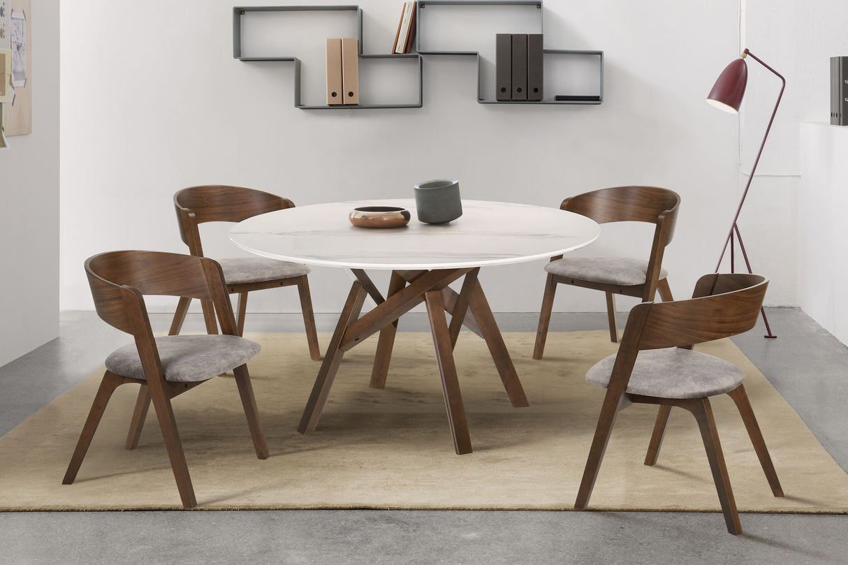 Venus - Round Mid-Century Modern Dining Table