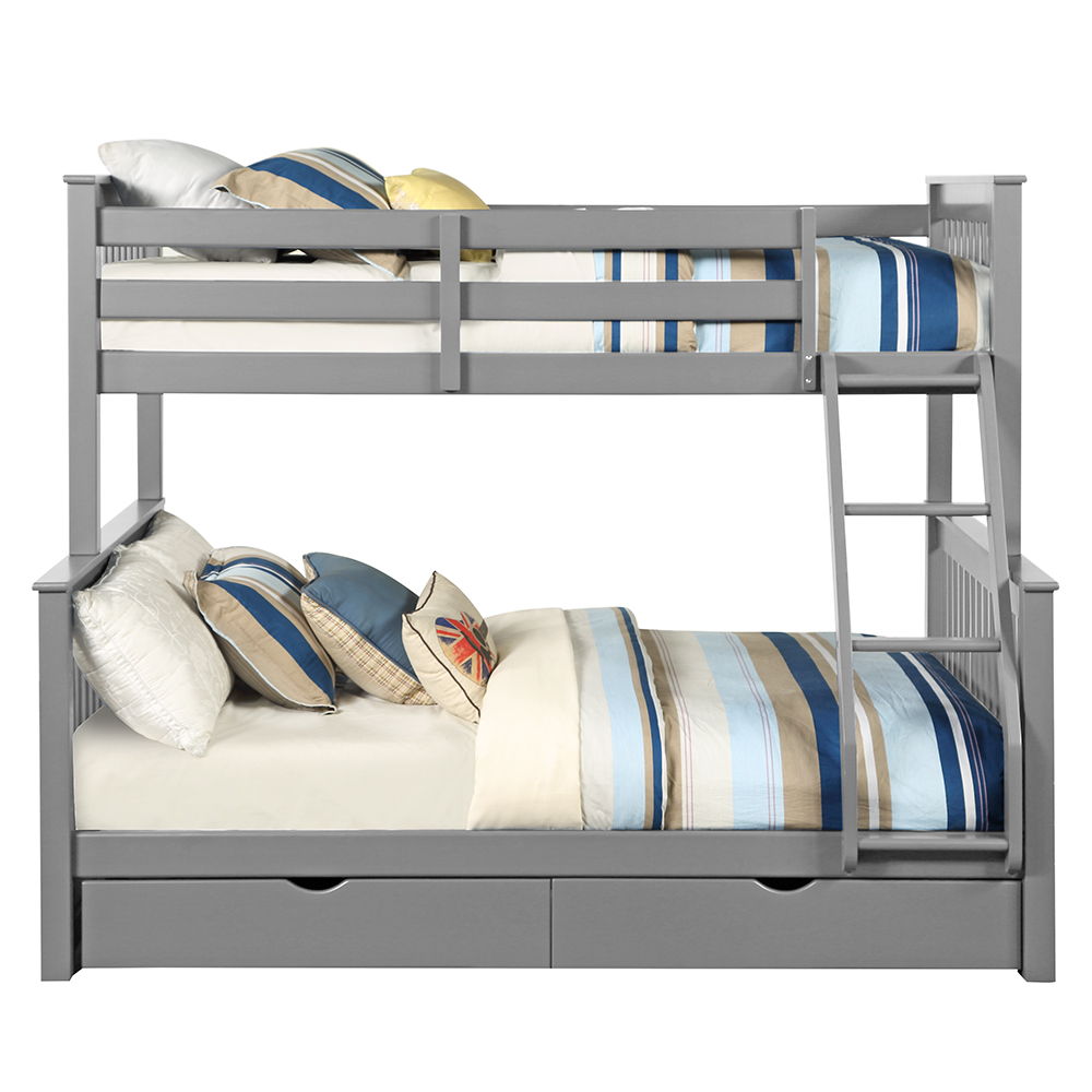 Haley II - Twin Over Full Bunk Bed With Storage