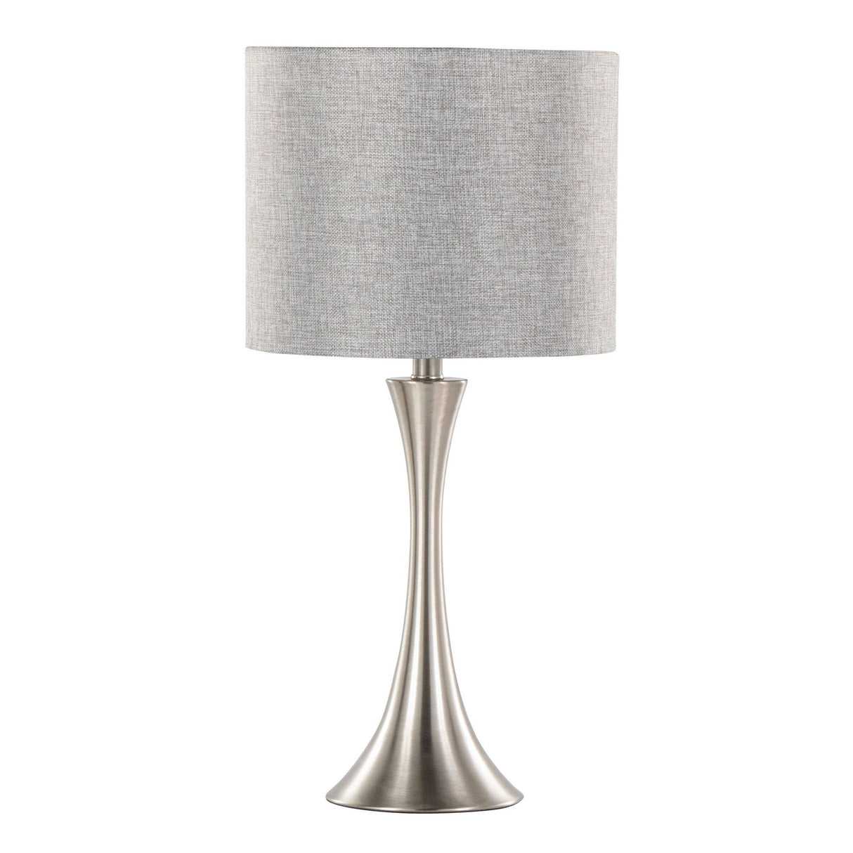 Lenuxe - 24" Metal Table Lamp (Set of 2) - Polished Nickel
