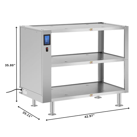 Three-Shelve Commercial Take Out Warmer Cabinet with Touch Screen in Stainless-Steel, UL and NSF Listed (KM-WSC-T3)