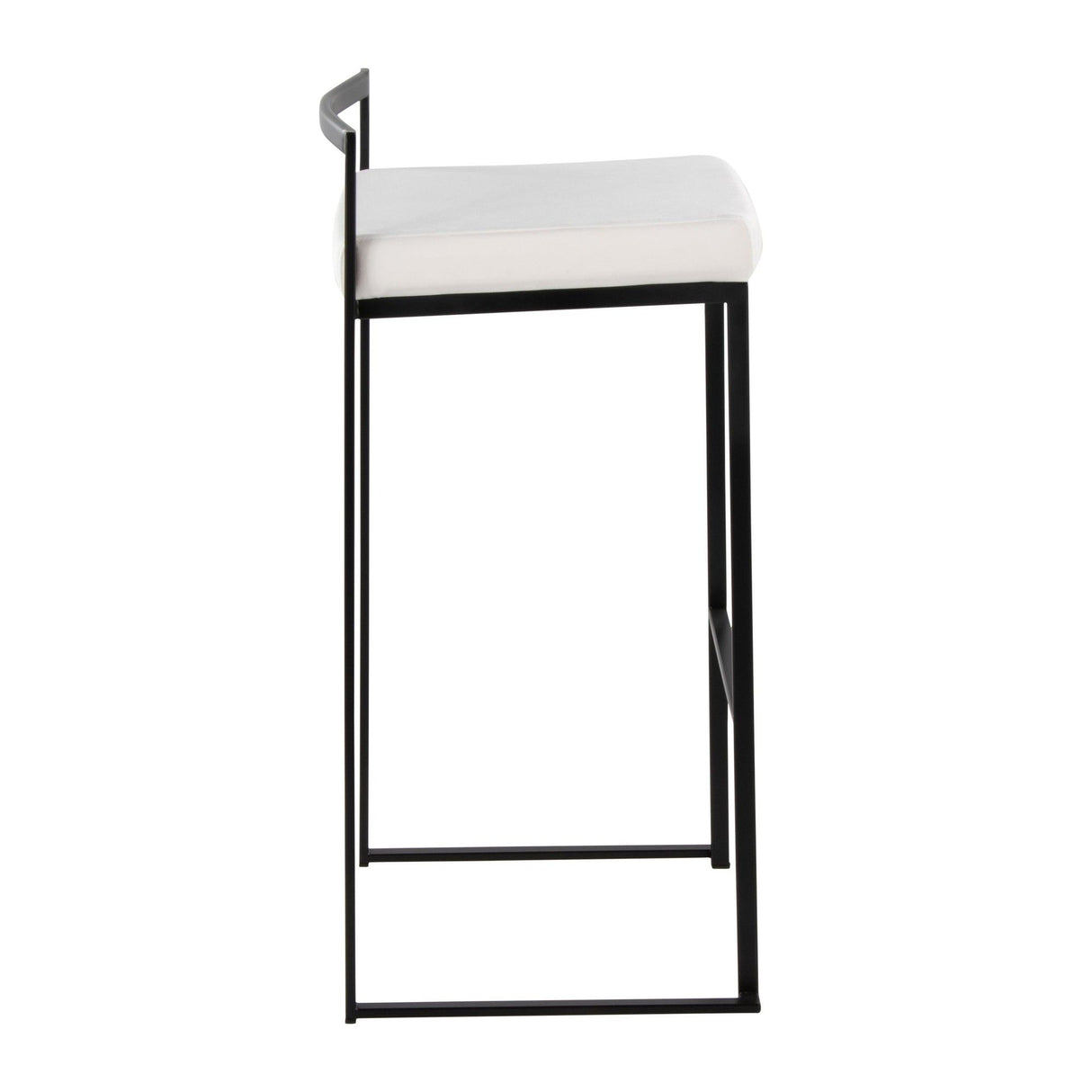 Fuji - Stackable Barstool - Black Metal