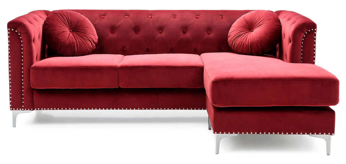 Soft Velvety Micro Suede Sofa Chaise