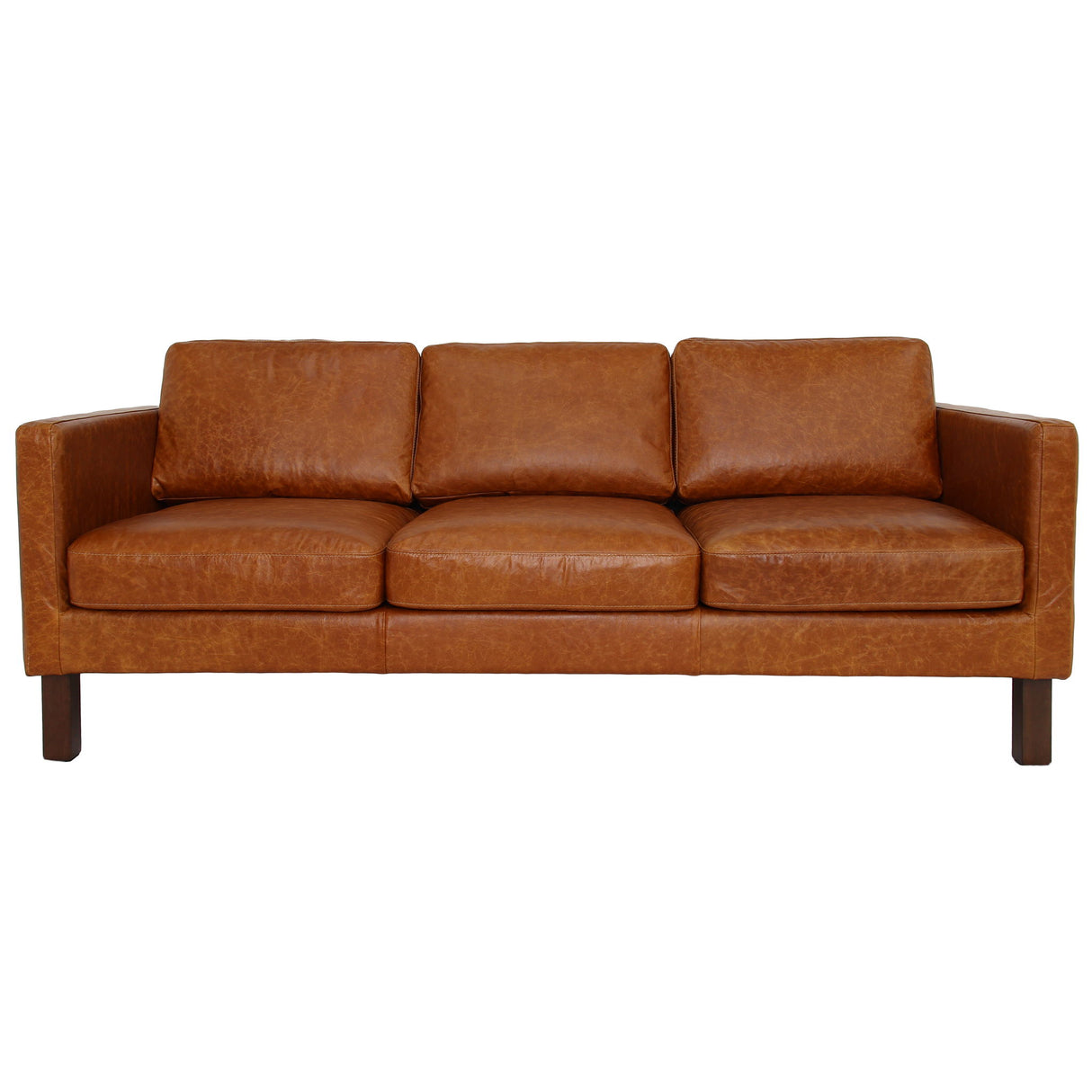 Memphis - Waxy Sofa - Cognac