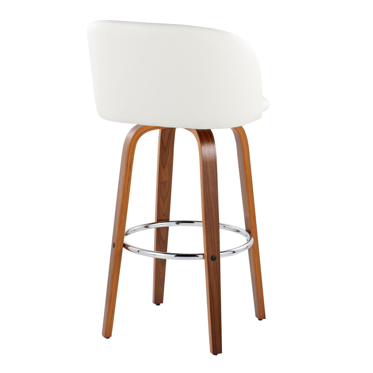 Fran - Fixed-Height Barstool (Set of 2) - Walnut Wood