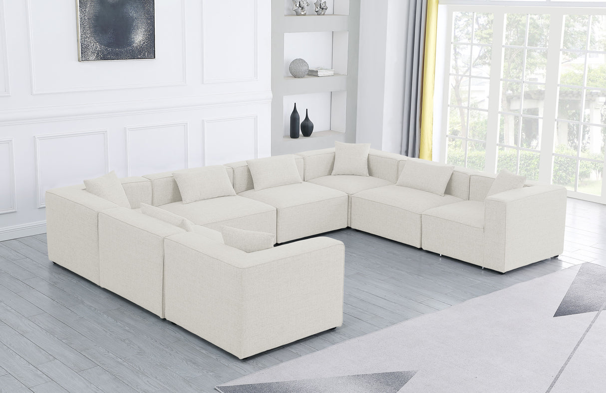 Cube - Linen 8 Piece Modular Sectional