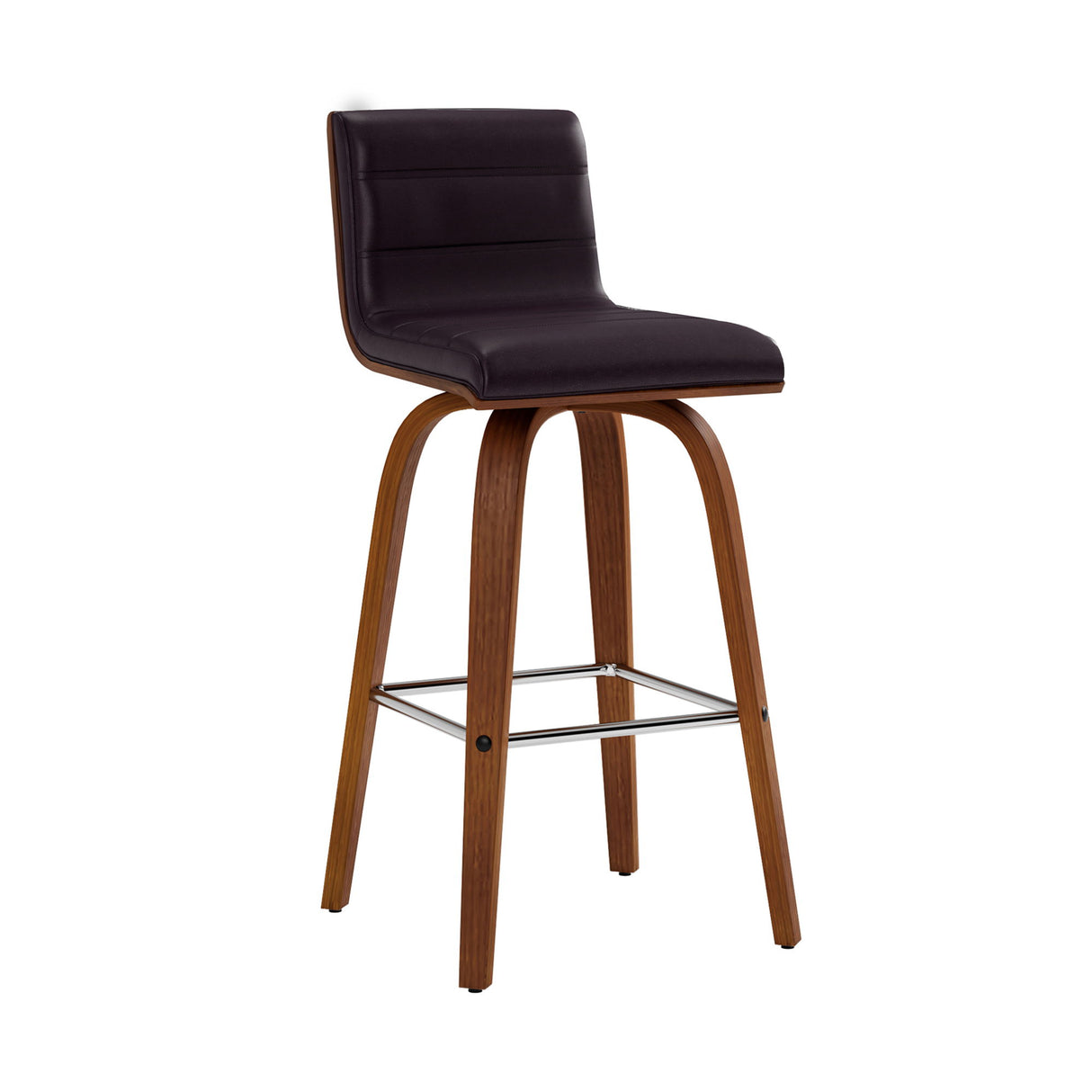 Vienna - 26" Swivel Counter Stool - Walnut Wood
