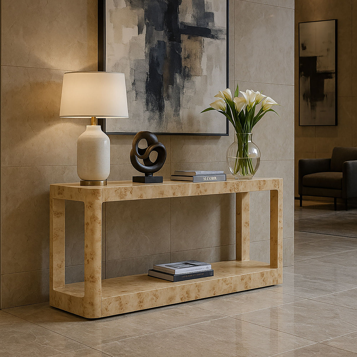 Reeves - Burl Wood Table