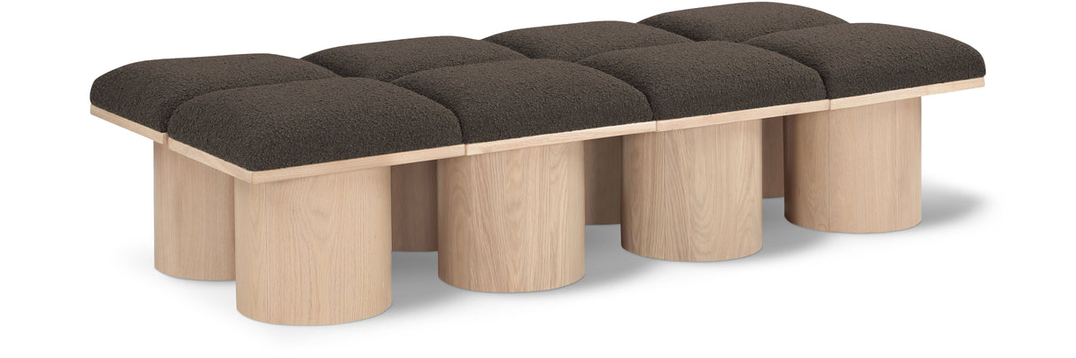 Pavilion - 8 Piece Modular Bench With Natural Base