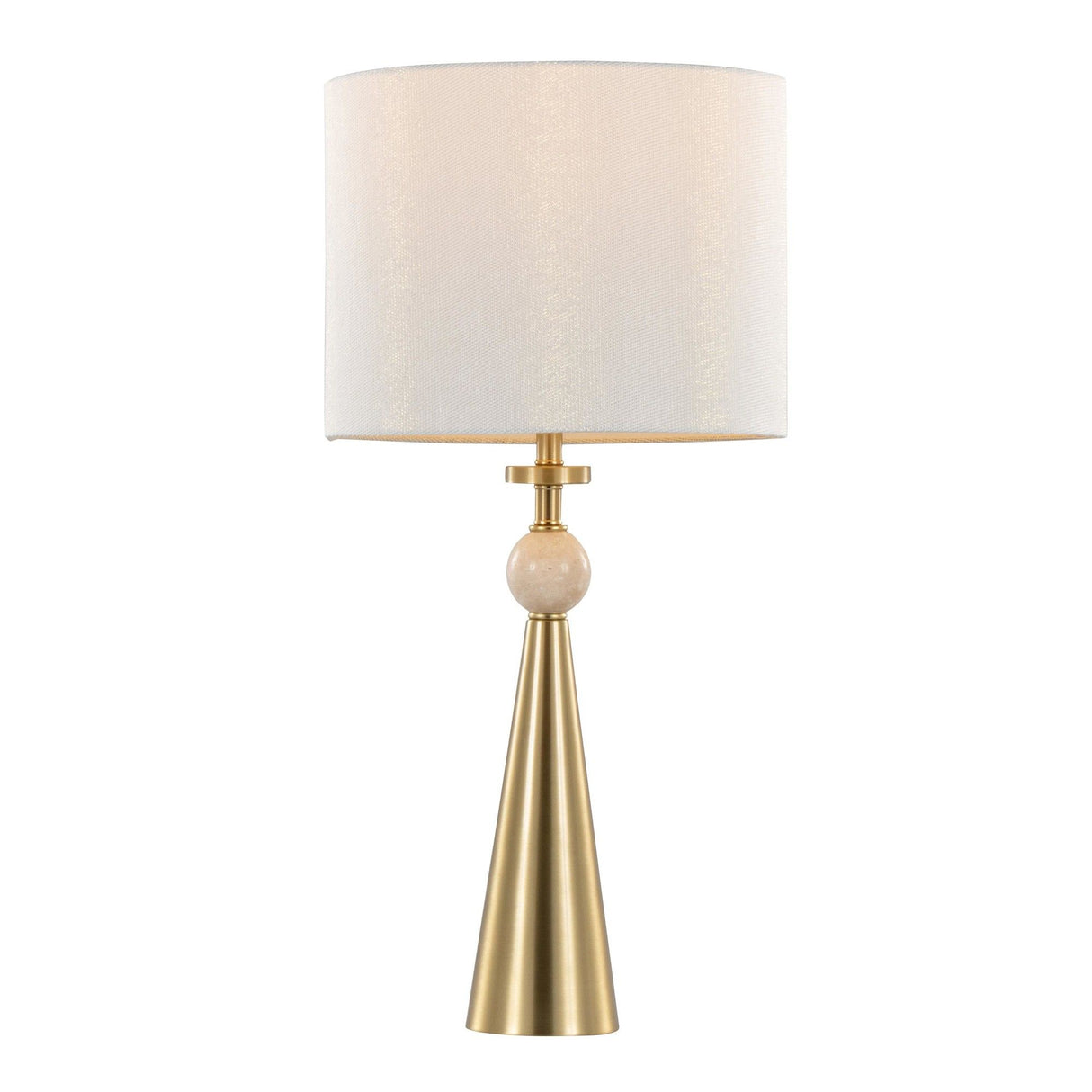 Cone - Travertine Table Lamp (Set of 2)