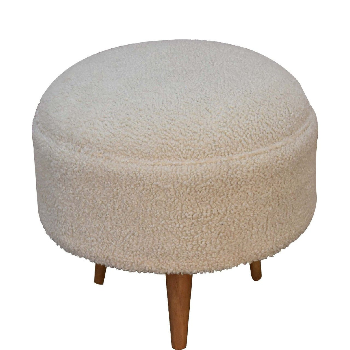 Rounded Footstool - Oak