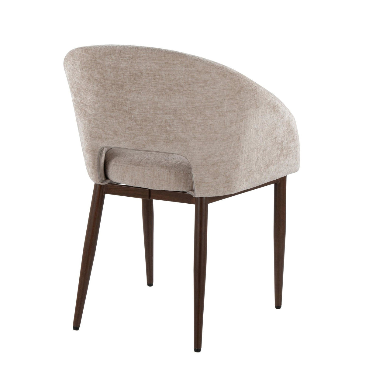 Renee - Upholstered Contemporary Chair (Set of 2) - Walnut Metal Legs