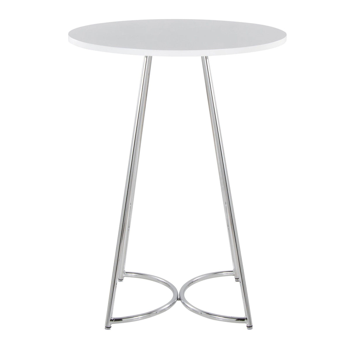Cece - Counter Table - Chrome Metal