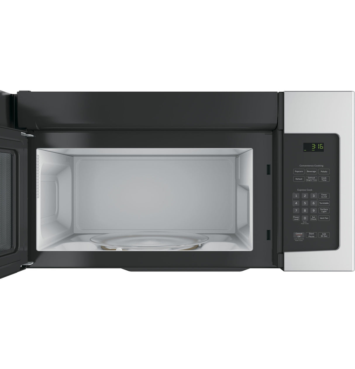 GE JVM3162RJSS microwave detail