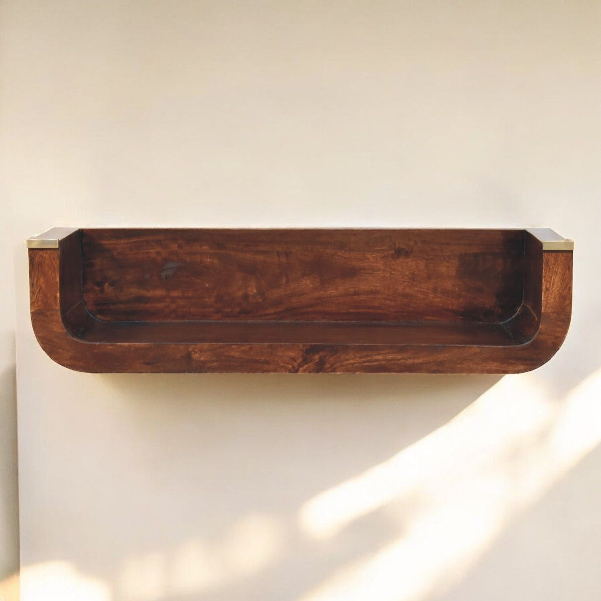 Indira - Floating Console Table - Walnut