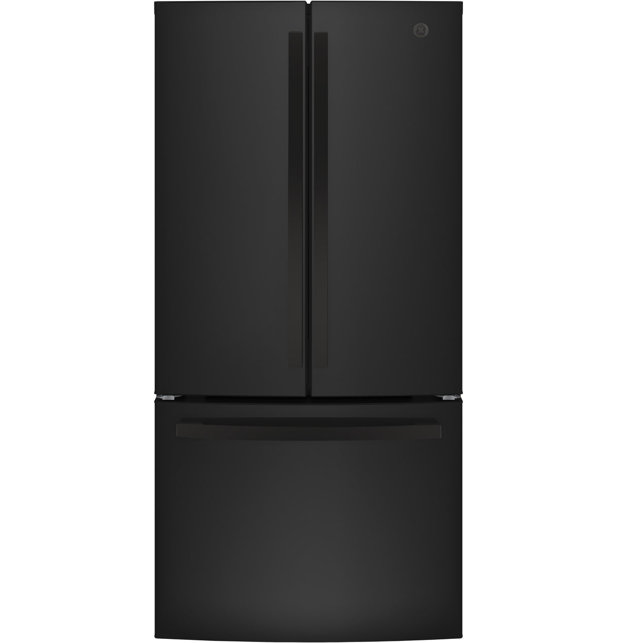 GE GWE19JGLBB - 33 in. 18.6 cu. ft. Counter Depth French Door Refrigerator with Internal Water Dispenser - Black
