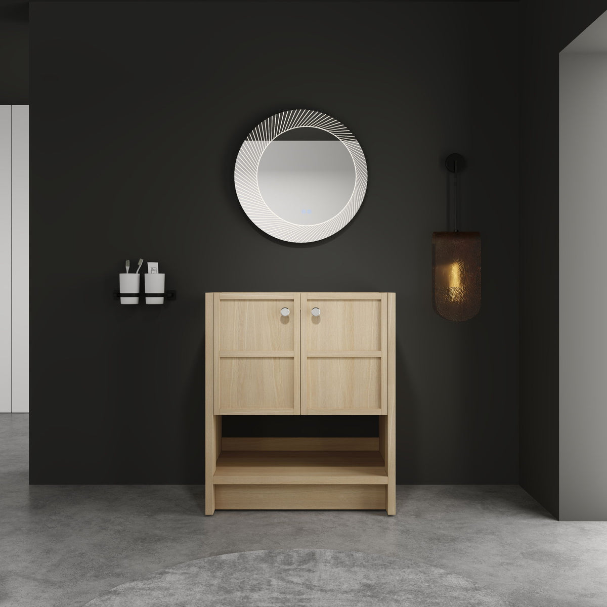 Modern Freestanding Bathroom Vanity With 2 Soft Closing Doors