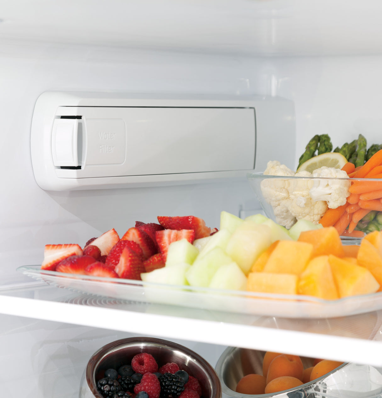 GE Profile(TM) Series ENERGY STAR(R) 27.7 Cu. Ft. Fingerprint Resistant French-Door Refrigerator with Hands-Free AutoFill - (PFE28KYNFS)