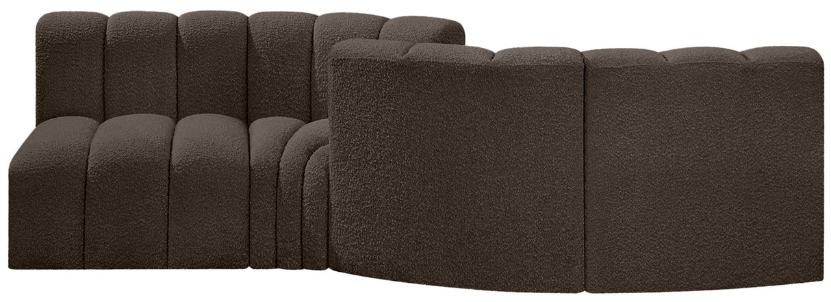 Arc - Boucle Fabric 4 Piece Sofa