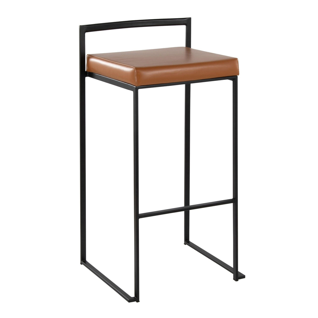 Fuji - Stackable Barstool - Black Metal