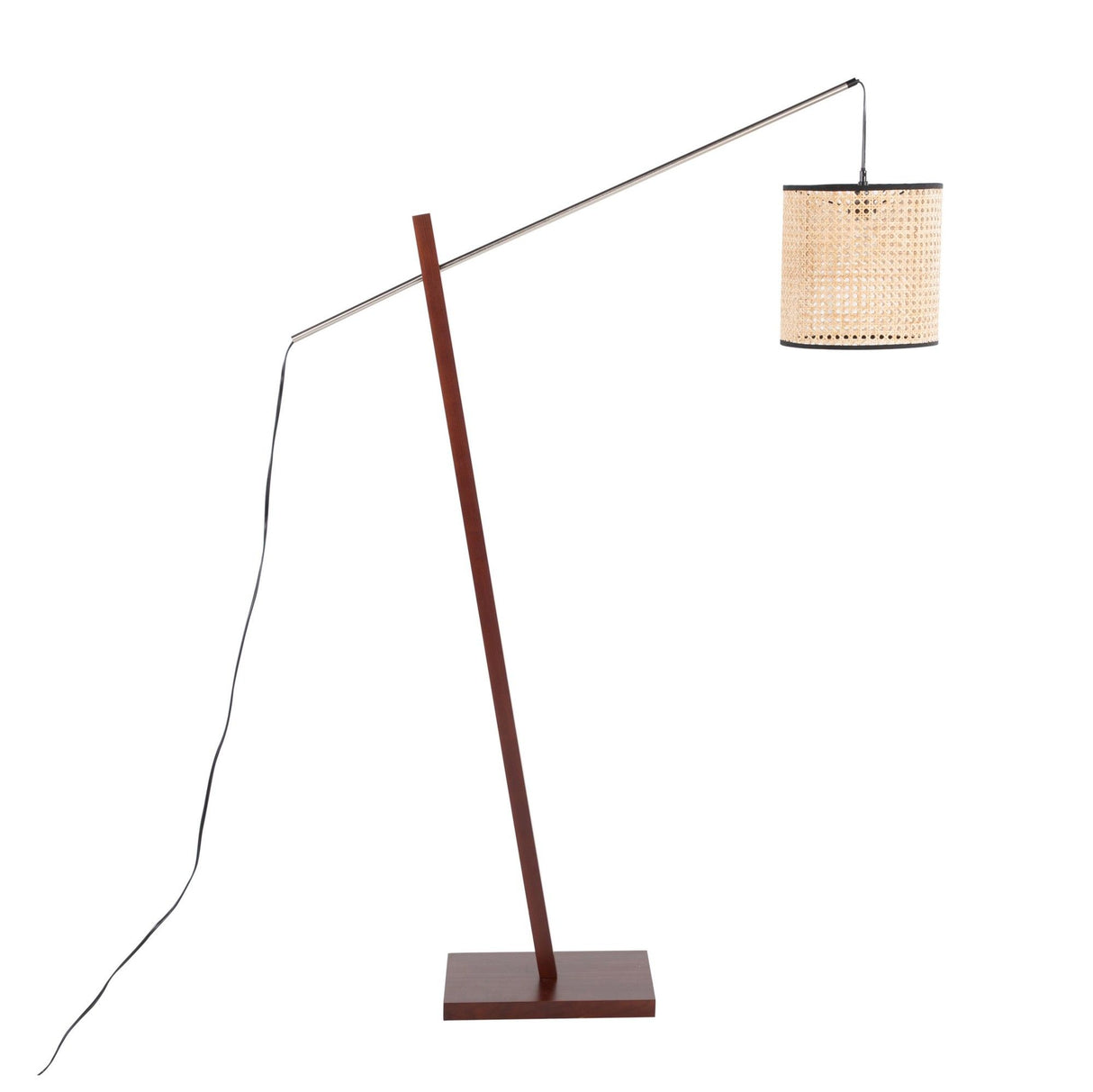 Arturo - Contemporary Floor Lamp - Walnut Wood